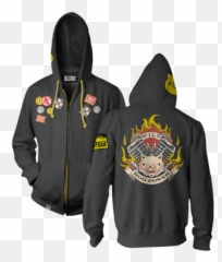 Overwatch - Ultimate Roadhog Menu0027s Zipup Hoodie Overwatch Ultimate Roadhog Hoodie Png,Roadhog Png