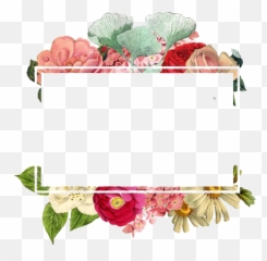 Download Paper Logo Flowers Border Free Png - Design Square Png