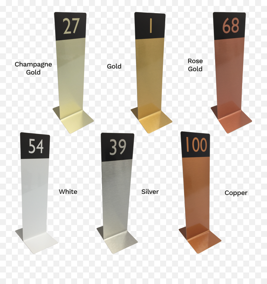 Slimline Tall Table Top Numbers Cater Signs - Tall Table Numbers Png,Table Top Png