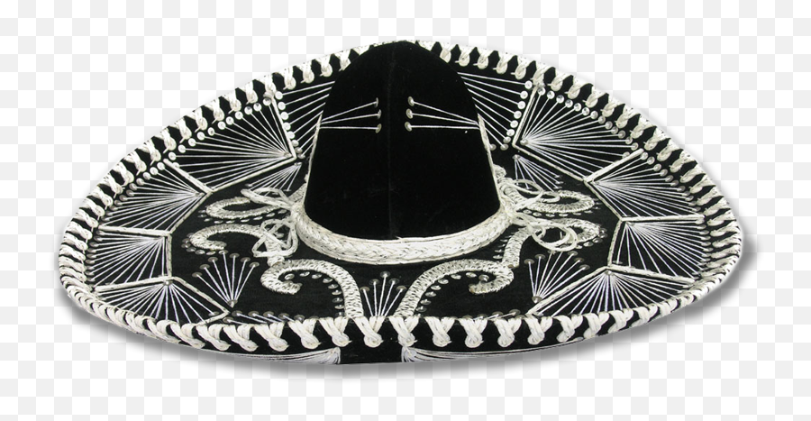 Download Sombreo - Mexican Sombrero Black And White Full Sombreros De Mariachi Red Png,Sombrero Transparent Background