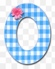Blue - Ginghamopngpng 12001321 Pixels Alphabet,Letter O Png