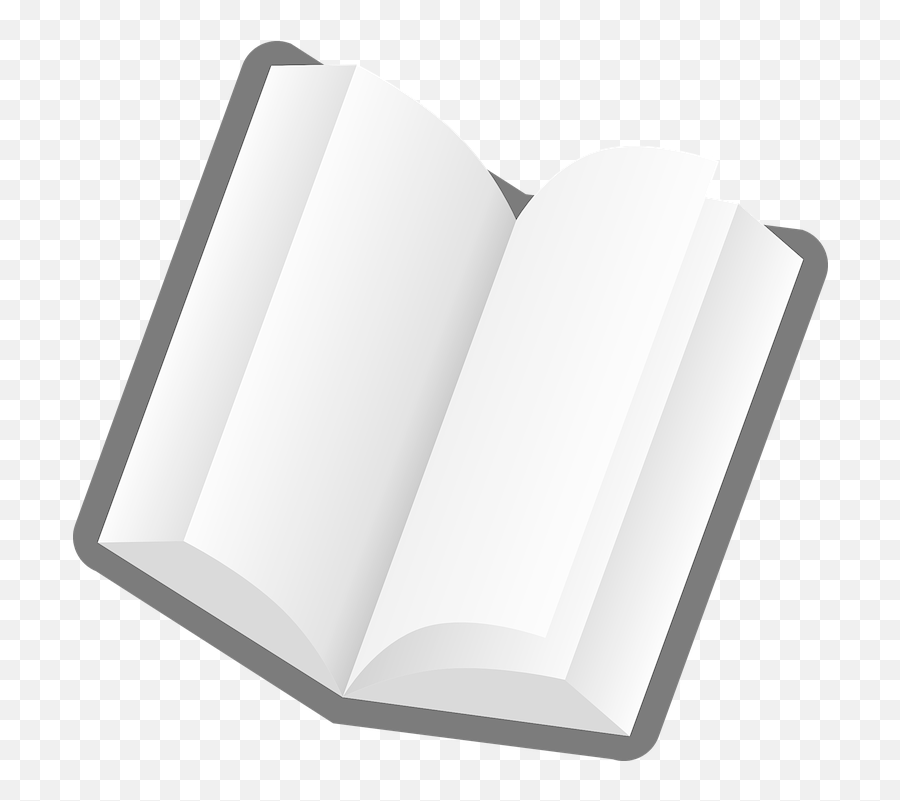 Open Blank - Book Cartoon No Background Png,Book Pages Png