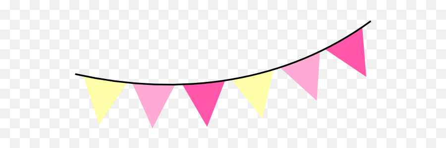 Download Bunting Banner Clipart - Pink And Yellow Bunting Png,Bunting Png