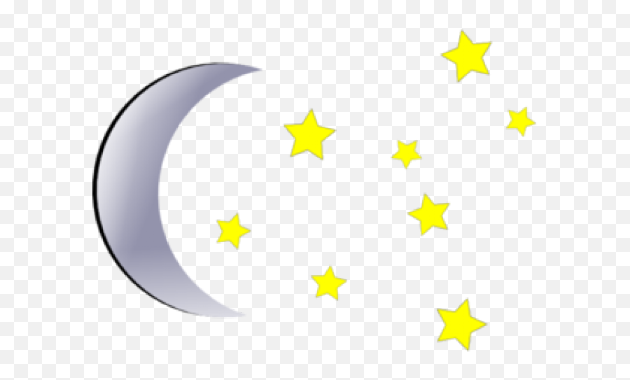 Moon And Stars Clipart - Transparent Stars Moon Clipart Png,Stars Clipart Png