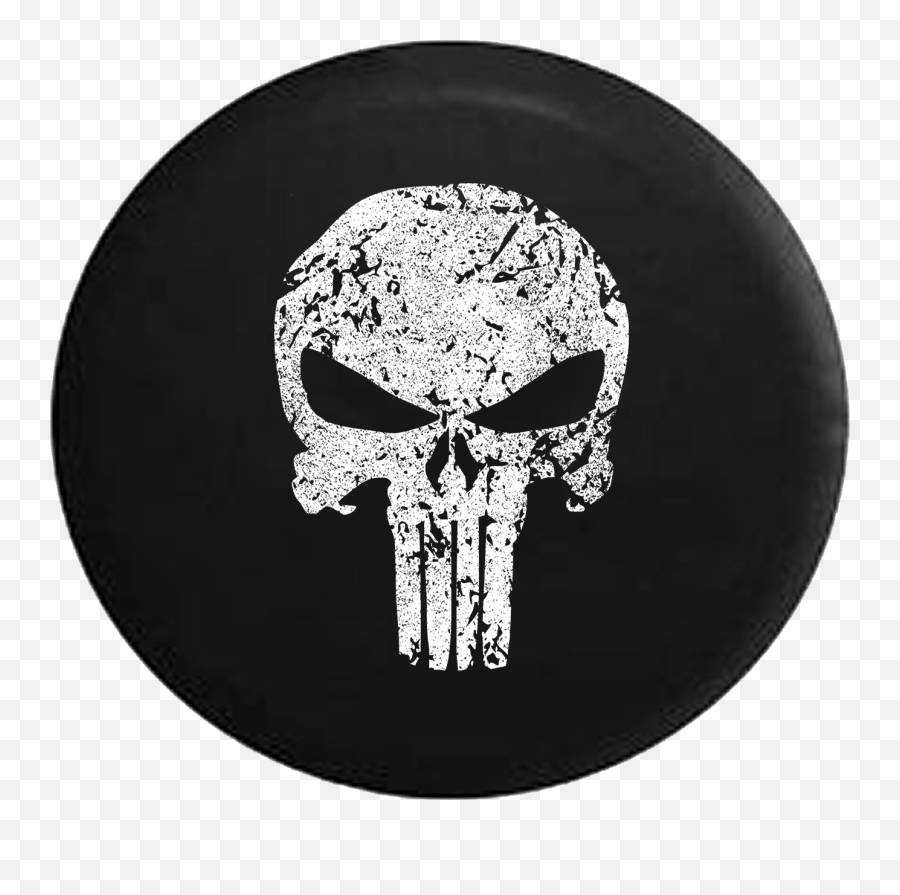 Punisher Skull Jeep Camper Spare - Punisher Skull Symbol Png,Punisher Skull Png