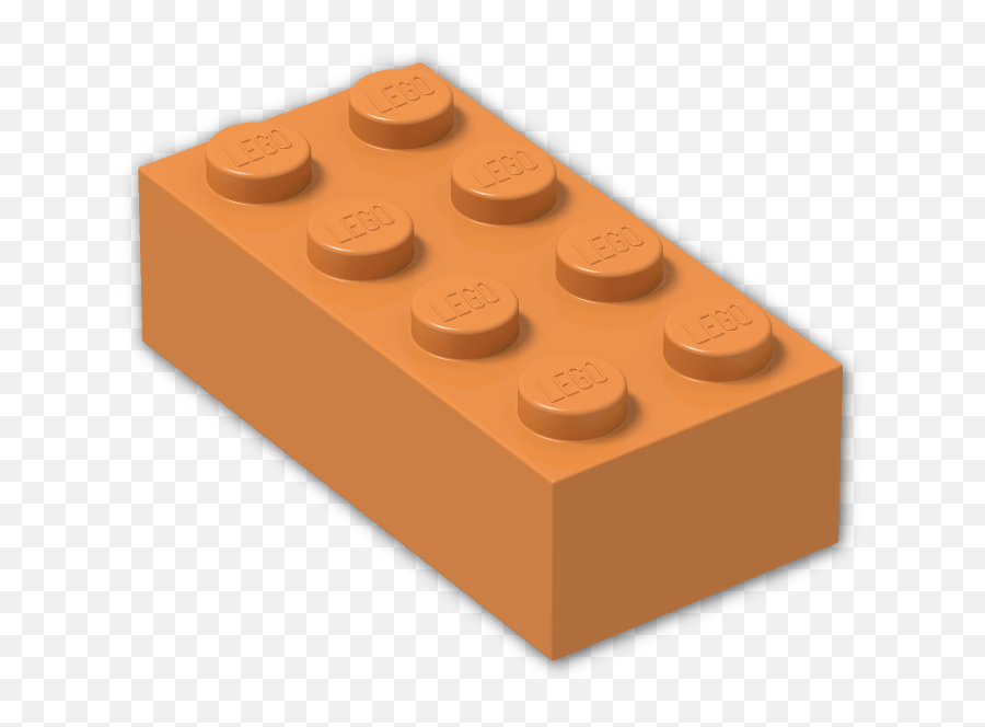 Orange Lego Brick - Lego Brick Orange Png,Lego Brick Png