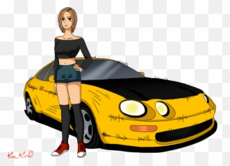 Post My Art With Me In Initial D Style - Sports Car Png,Initial D Png