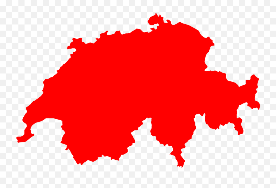 Swiss Map Switzerland - Switzerland Map Silhouette Png,Map Png