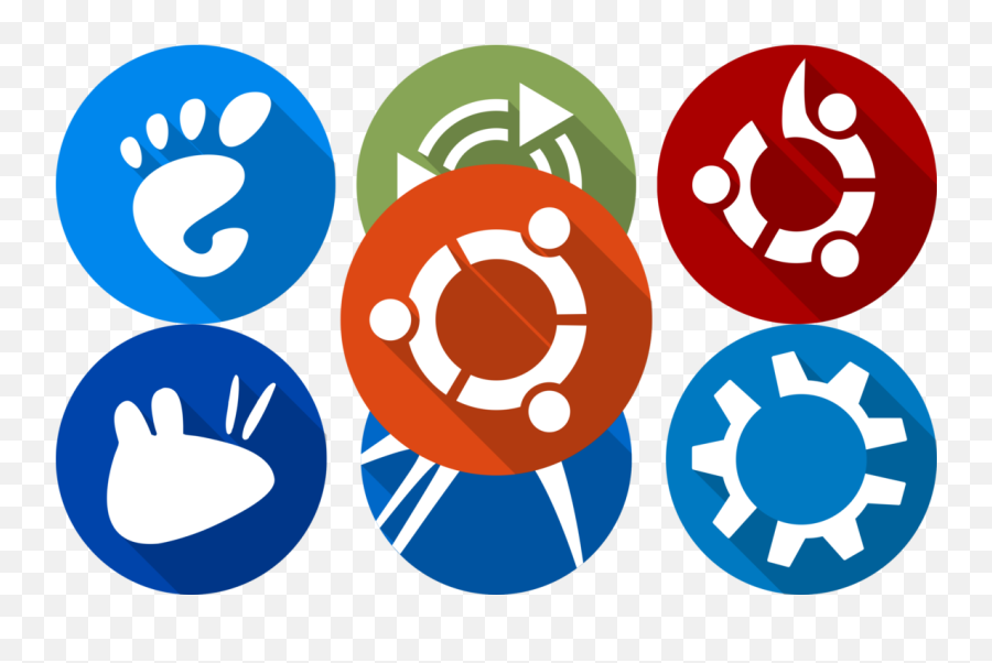 Download Ubuntu Logo Set By The Clipart - Ubuntu Lubuntu Kubuntu Xubuntu Png,Ubuntu Logo Png