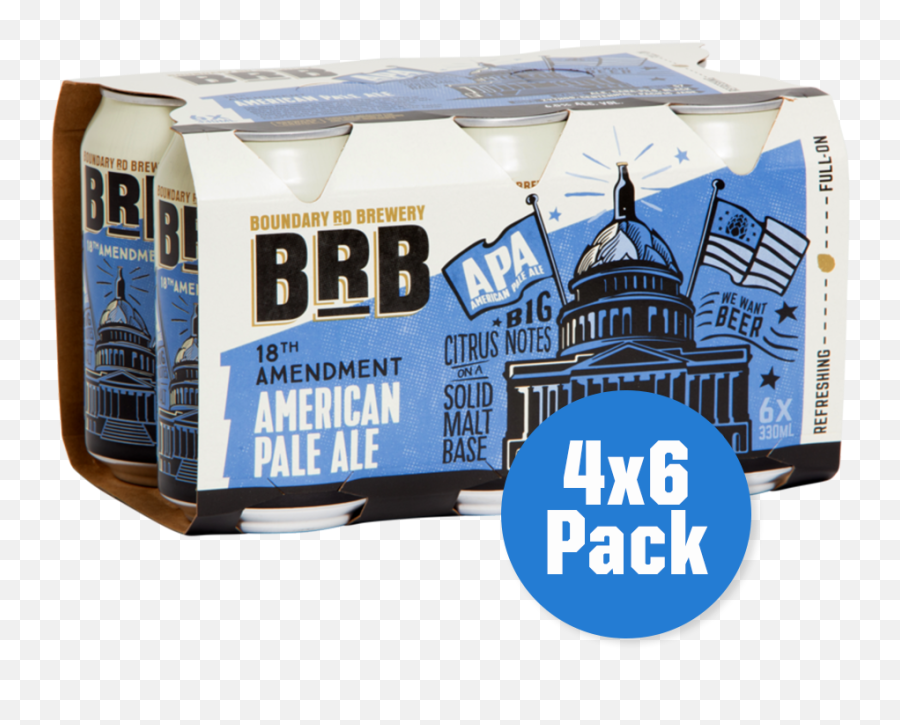 Brb 18th Amendment Apa 4 X 6 Pack - Brb 6 Pack Png,Brb Png