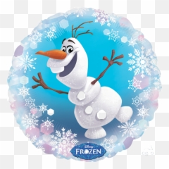 Frozen Olaf Balloon - Frozen Olaf Labels Birthday Png,Olaf Transparent