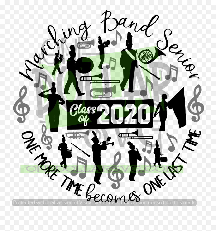 Marching Band Senior - Marching Band Mom Svg Png,Marching Band Png