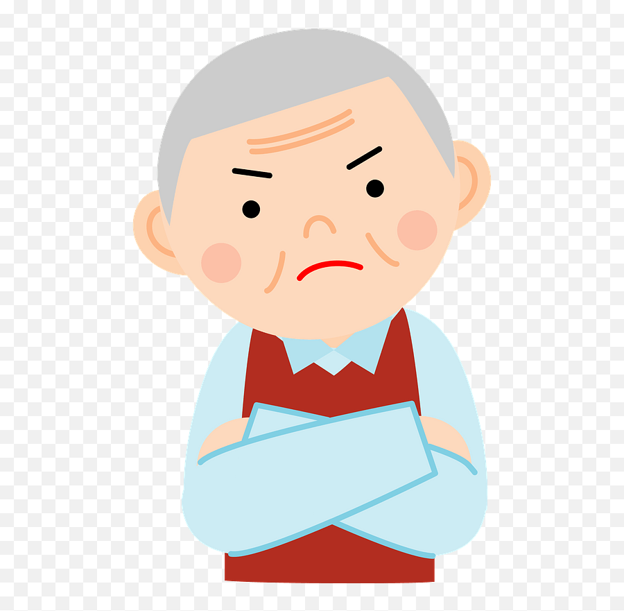 Old Man Is Angry Clipart - Angry Old Man Clipart Png,Angry Person Png