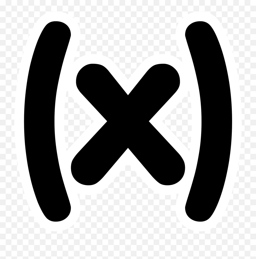Monochrome Photography Symbol Logo Png - X In Parentheses,Math Symbols Png