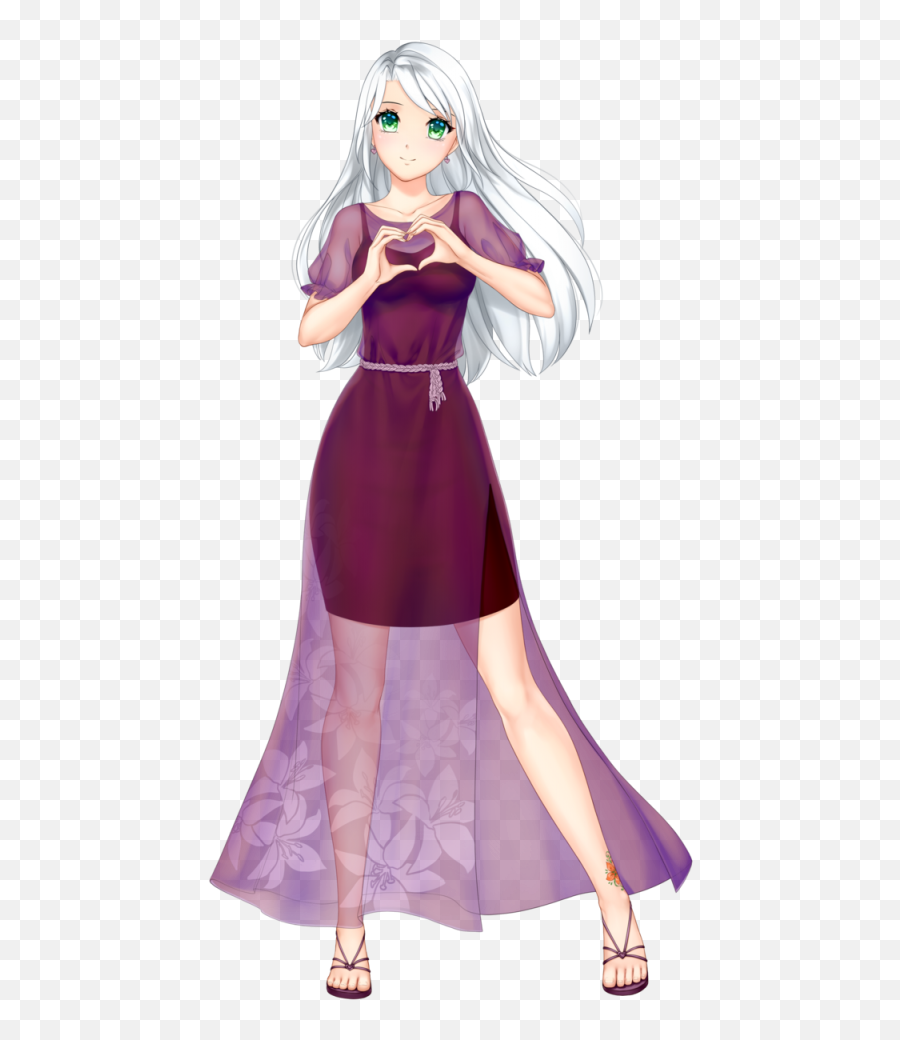 Anime Girls With White Hair - High Quality Anime Girl Images White Haired Anime Girl Png,Anime Hair Transparent