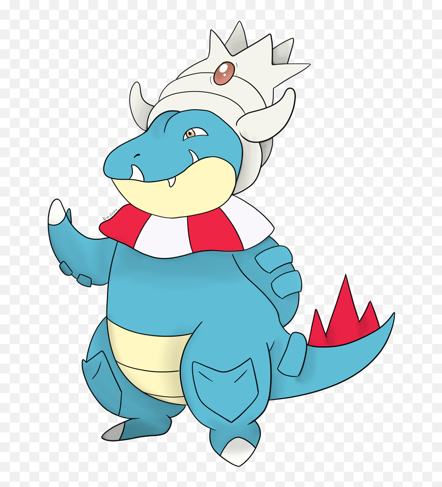 Feraligatr And Slowking Fusion By Bio - Zuzu Fur Affinity Fictional Character Png,Feraligatr Png