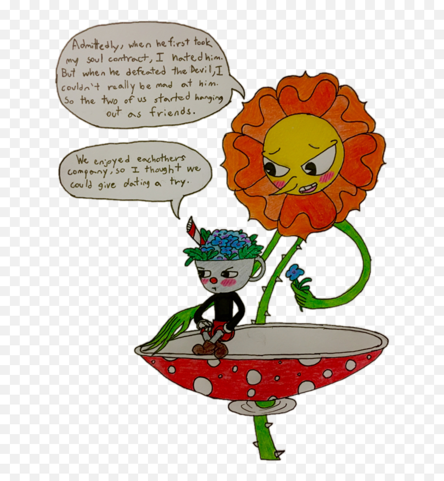 Ask Cuphead And Cagney Carnation - Ask Cagney And Cuphead Animadas Del Clavel Png,Cuphead Transparent