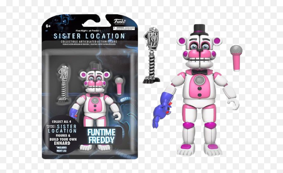 Five Nights - Funtime Freddy 5u201d Articulated Action Figure Funtime Freddy Action Figure Png,Funtime Freddy Transparent