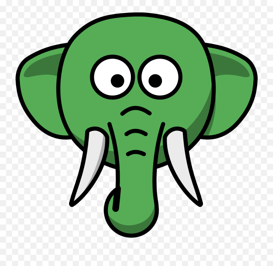 Home Green Elephant - Elephant Head Easy Draw Png,Elephant Head Png