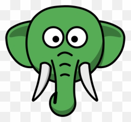 Home Green Elephant - Elephant Head Easy Draw Png,Elephant Head Png