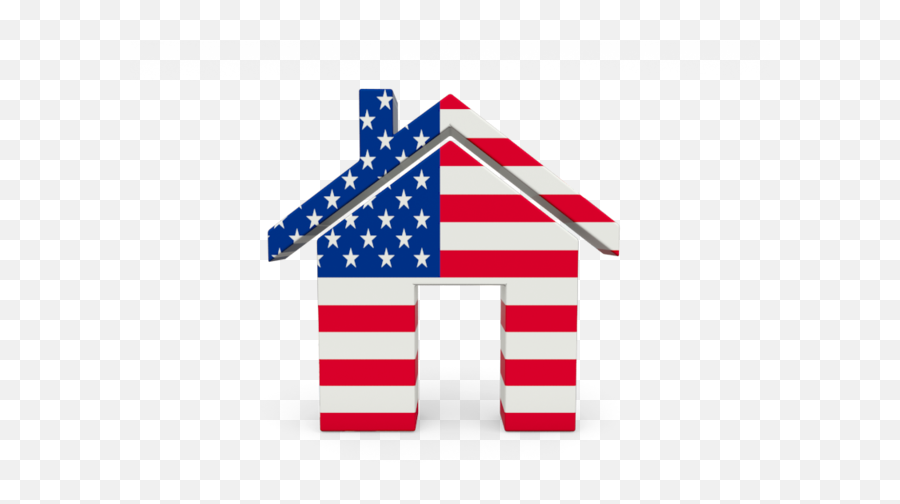 Png - American Flag Home Icon,American Flag Icon