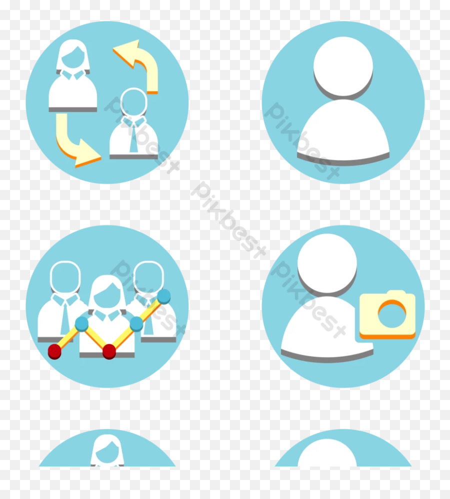 Flat Business Character Ppt Icon - Dot Png,Questions Icon For Ppt