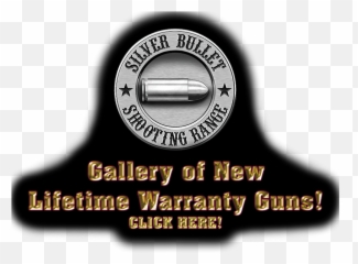 Gun Shop - Silver Bullet Logo Club png