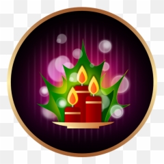 Christmas Candles Clip Art - Vector Clip Art Navidad De Dominio Publico Png,Christmas Candle Png