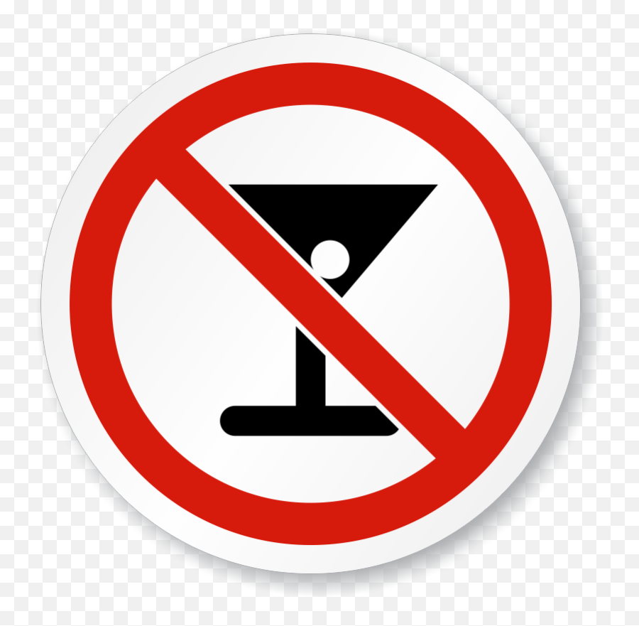 Iso No Alcohol Sign - No Alcohol Png,