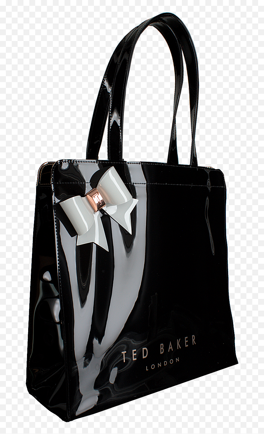 Zwarte Ted Baker Handtas Auracon Omoda - Ted Baker Tas Zwart Lak Png,Ted Baker Bow Shopper Icon Bag