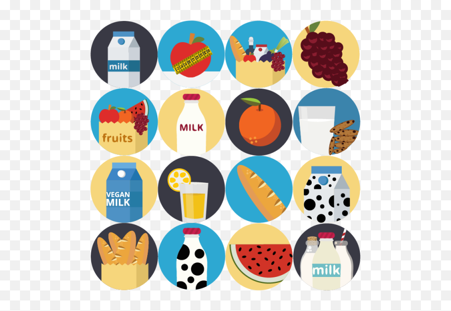 Food Icons Png - Clip Art Library Healthy Food Illustrations,Vegan Friendly Icon