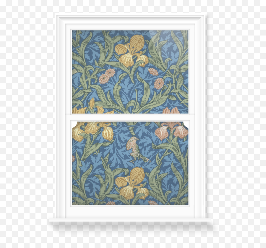 Iris Blueu0027 Decorative Window Film Surfaceview - William Morris Floral Designs Png,Iris New York Fashion Icon
