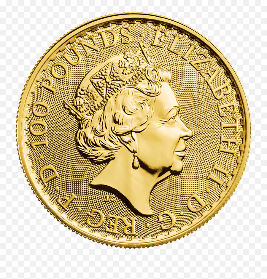 2018 Britannia U2013 1 Oz Gold Bullion 10 Coin Tube The Royal Mint - Britania 2021 Gold Coin Png,Icon Majesty Helmet