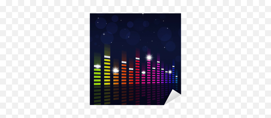 Sticker Multicolor Music Equalizer - Equalization Png,Music Icon Wallpaper