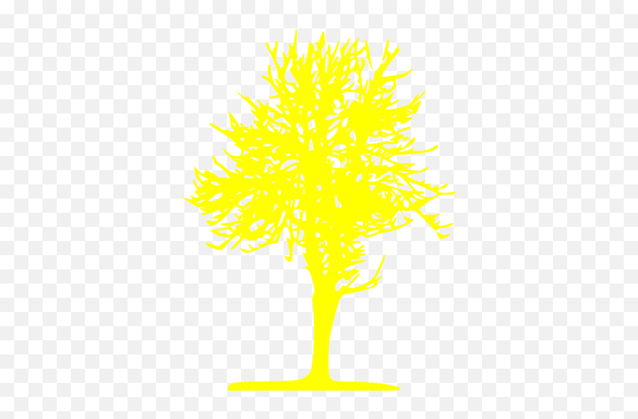 Yellow Tree 69 Icon - Free Yellow Tree Icons Language Png,Oak Leaf Icon Line