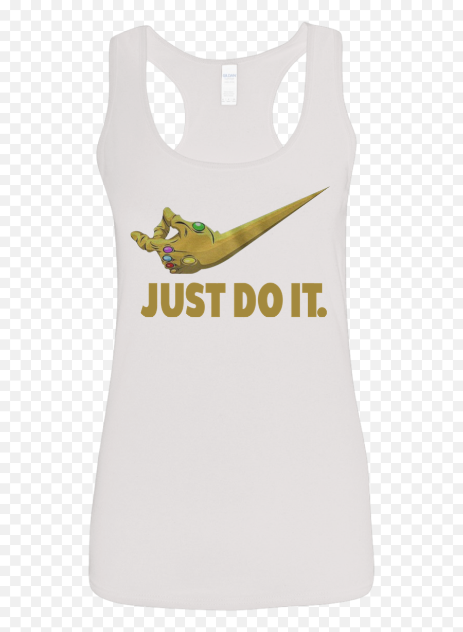 Just Do It Infinity Gauntlet U2013 Thanos Nike Logo G645rl Gildan Ladiesu2019 Softstyle Racerback Tank Men - Just Do Png,Nike Just Do It Logo Png