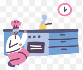 Style Chief Cook Waiting Vector Images Png And Svg - Happy