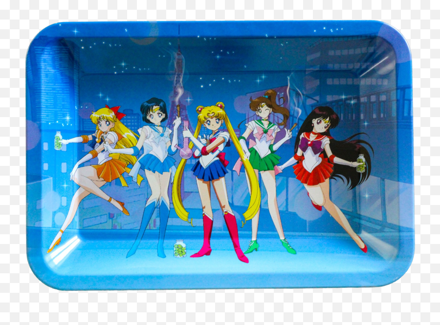 Sailor Moon Squad Rolling Tray U2013 Stoner Wishlist - Bandeja Sailor Moon Png,Sailor Moon Icon