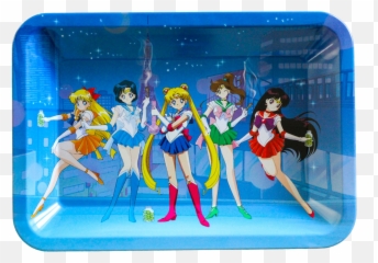 Sailor Moon Squad Rolling Tray U2013 Stoner Wishlist - Bandeja Sailor Moon Png,Sailor Moon Icon
