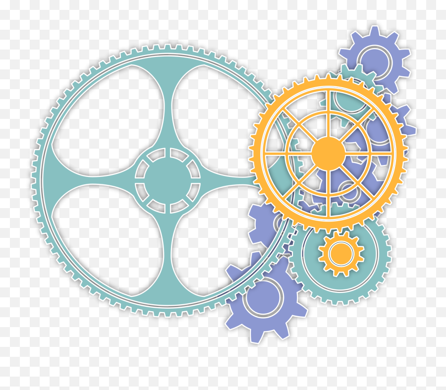 Download Hd Gear Color Computer Icons - Clipart Cogs And Wheels Png,Gears Transparent