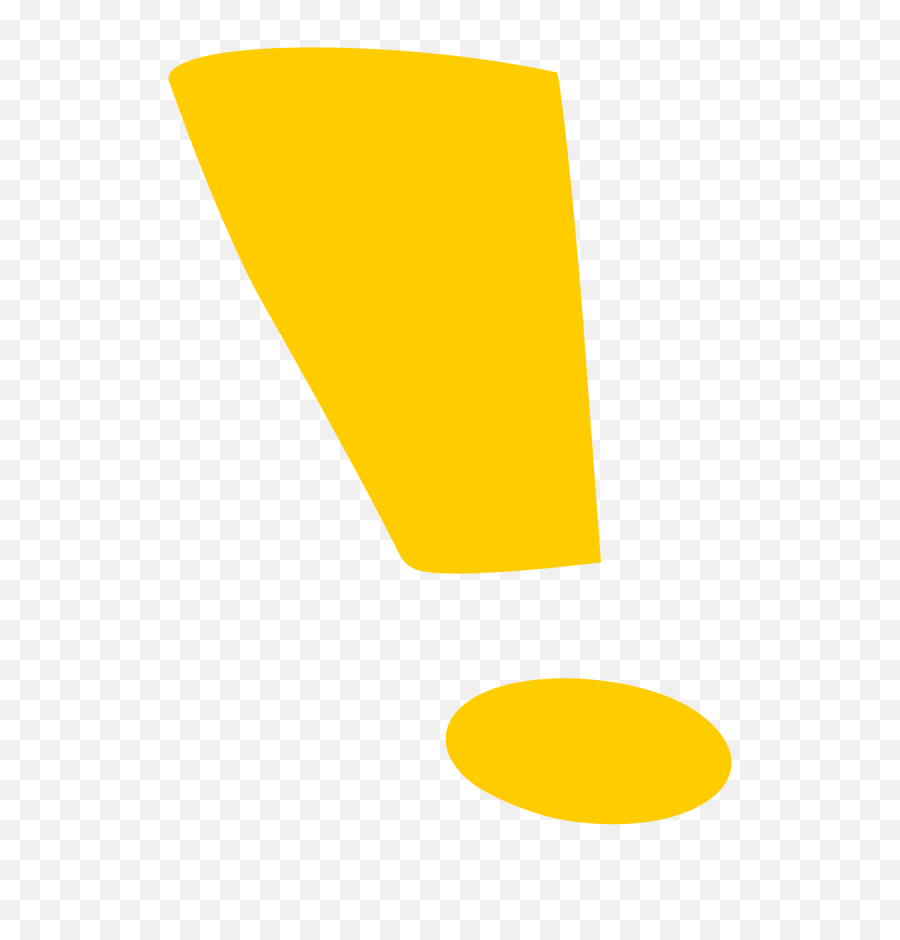 Yellow Exclamation Mark - Yellow Exclamation Point Png,Exclamation Point Png