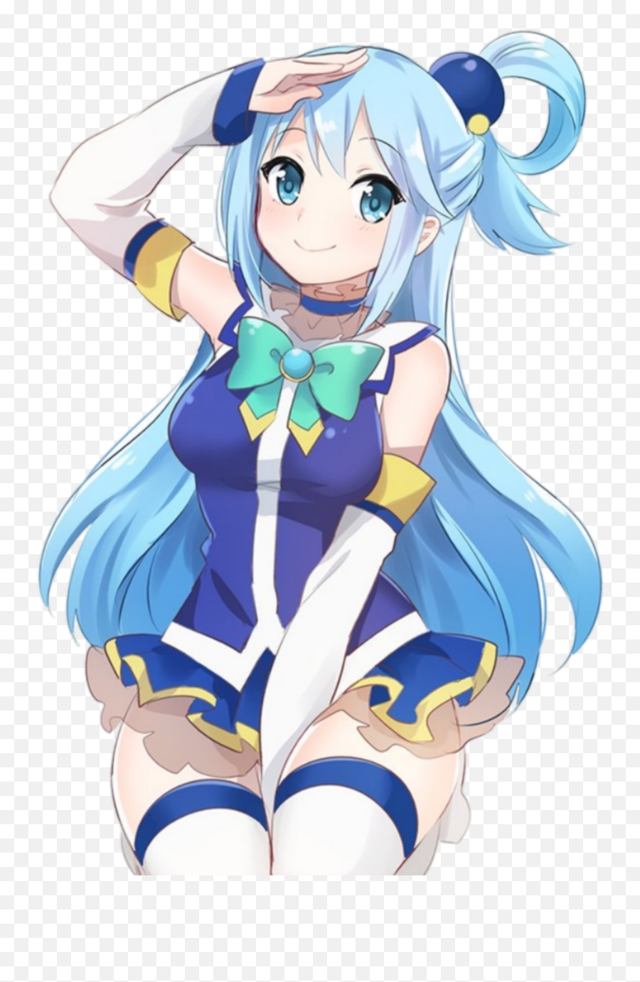 Aqua Konosuba Aquakonosuba Sticker By Iconswithsalsa - Aqua Salute Konosuba Png,Aqua Icon