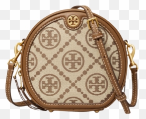 T Monogram Jacquard Moon Crossbody Bag - Tory Burch png