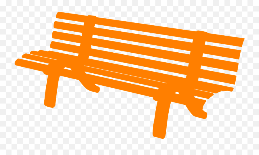 Bench Orange Rest - Free Vector Graphic On Pixabay Bench Clip Art Png,Park Bench Png