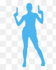 Girl With Gun Silhouette - Free Vector Silhouettes Creazilla Portable Network Graphics png