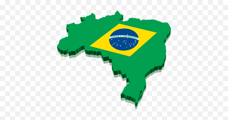 Png Brazil Flag In Map Image - Brazil Flag,Brazil Png