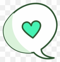 Heart Chat Bubble - Transparent PNG u0026 SVG vector file