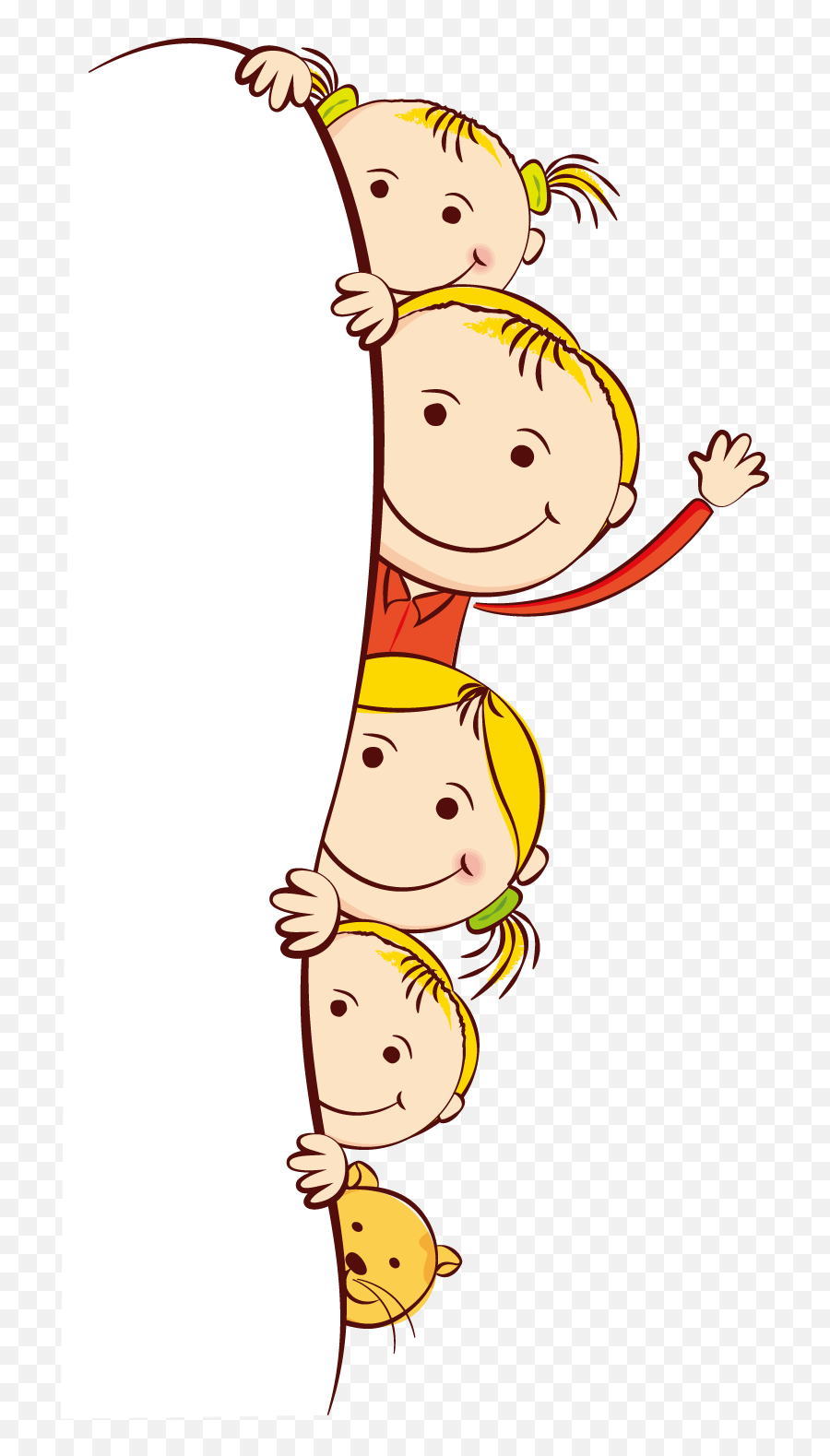 Download Cute Frame Kids Cartoon Child Free Clipart Hd Hq - Criança Feliz Png Desenho,Kids Png