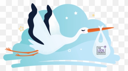 Shower Registry U2014 The Local Church - Clipart Stork Baby Free Png,Stork Png