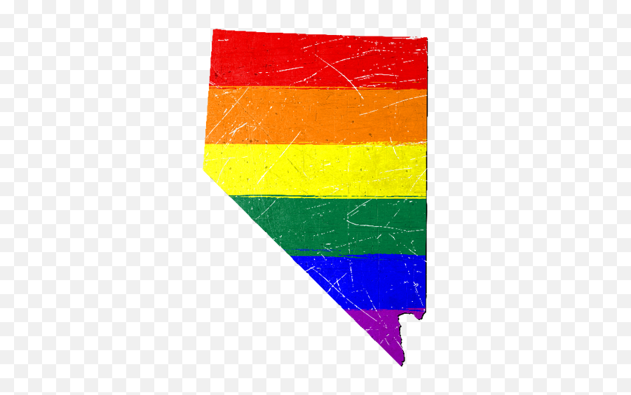 Download Hd Nevada Silhouette Lgbt Pride Flag - Nevada Visual Arts Png,Pride Flag Png